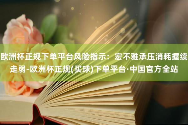 欧洲杯正规下单平台风险指示：宏不雅承压消耗握续走弱-欧洲杯正规(买球)下单平台·中国官方全站